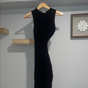 Bershka Black kint cut out dress